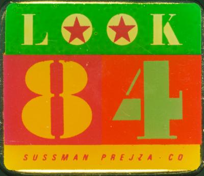 Three-Dimensional Objects depicts: "Look 84" is written over colorful blocks, there are stars over the o's