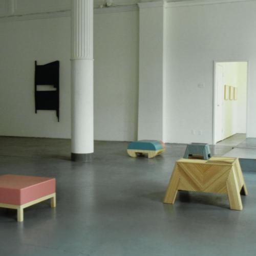 Photographic Materials depicts: artworks installed in a gallery