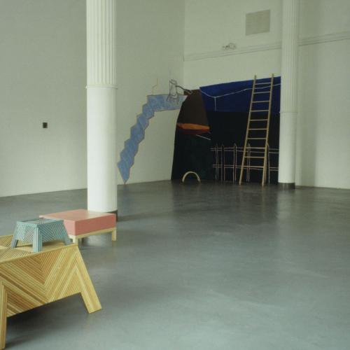 Photographic Materials depicts: artworks installed in a gallery