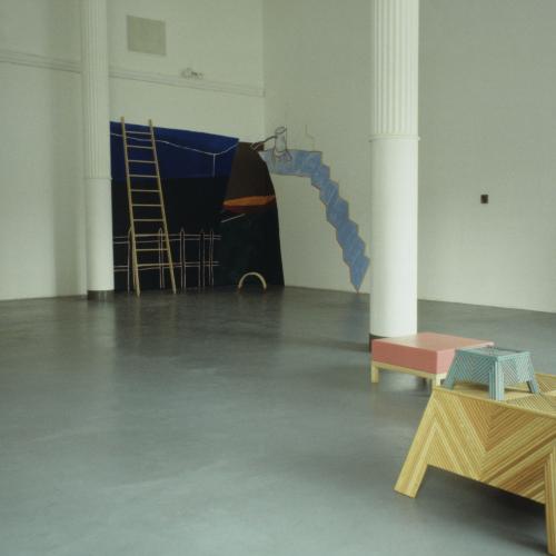 Photographic Materials depicts: artworks installed in a gallery