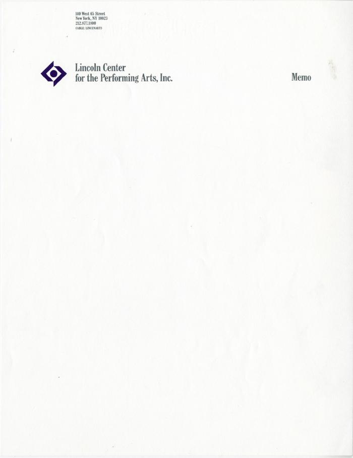 Letterheads/Stationery depicts: Small circle surrounded by 2 "L's" in a diamond-like shape. 