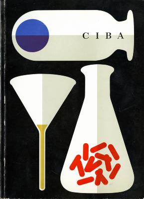 Booklet/Brochure depicts: 3 graphic depictions of pharmaceutical containers and flasks. 