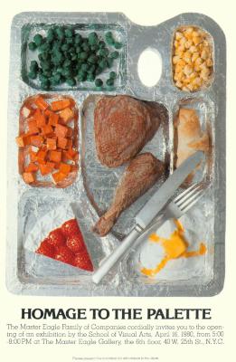 Announcements and invitations depicts: TV dinner