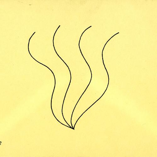 Announcements and invitations depicts: four wavy lines meeting at a point