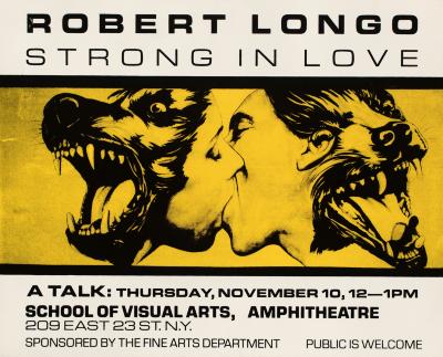 Posters, Prints depicts: two people kissing, the backs of their heads are tigers or wolves