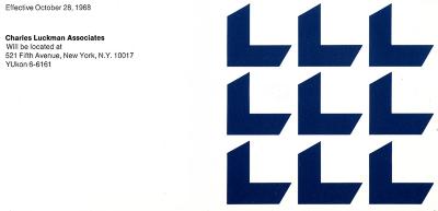 Announcements and invitations depicts: 3 rows of 9 total L like shapes mimicking a wall and floor of a room.