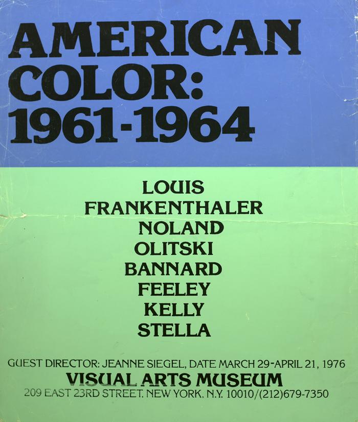 Posters, Prints depicts: Information about show on blue and green rectangles
