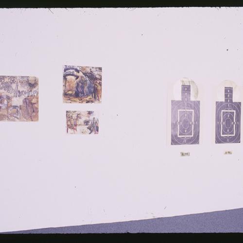 Photographic Materials depicts: artworks installed in gallery