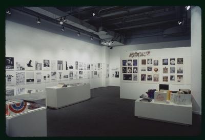 Photographic Materials depicts: artworks installed in gallery