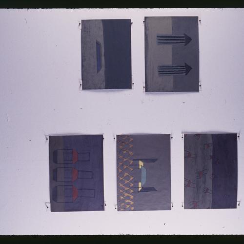 Photographic Materials depicts: artworks installed in gallery