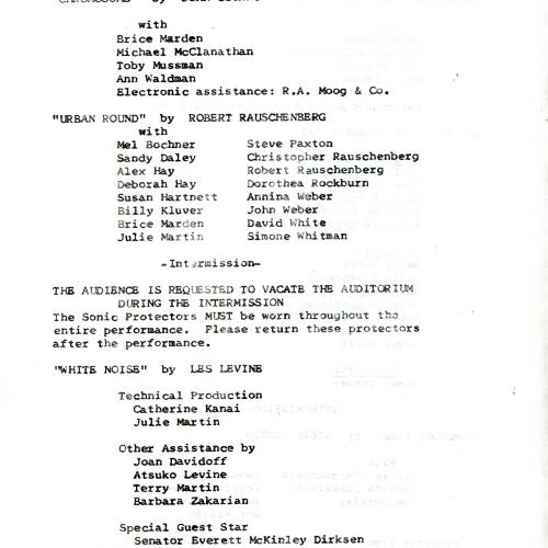 Booklet/Brochure depicts: typed description of event