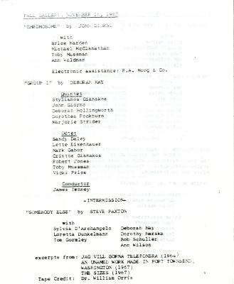 Booklet/Brochure depicts: typed description of event