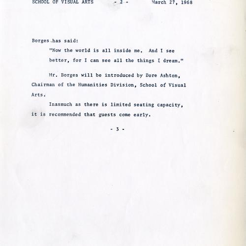 Press Releases depicts: typed press release, page 2 of 2