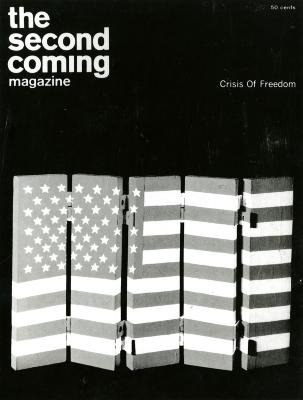 Serial Publications depicts: Five wooden panels folded together with the American flag painted on top