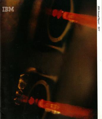 Annual Reports and Corporate Communications depicts: Abstract image featuring two red light "smears"