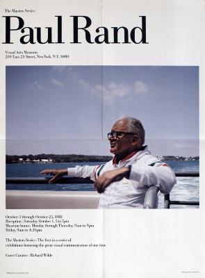 Posters depicts: Paul Rand on a boat