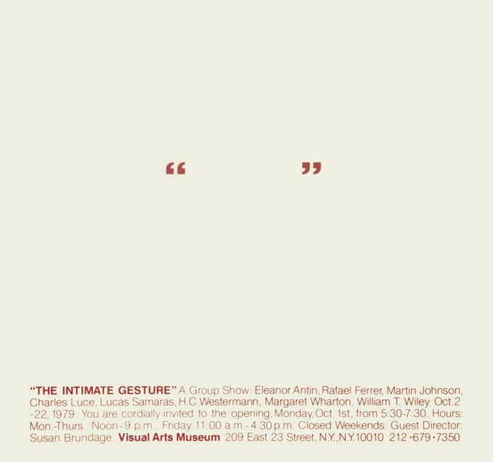 Posters depicts: Quotation marks