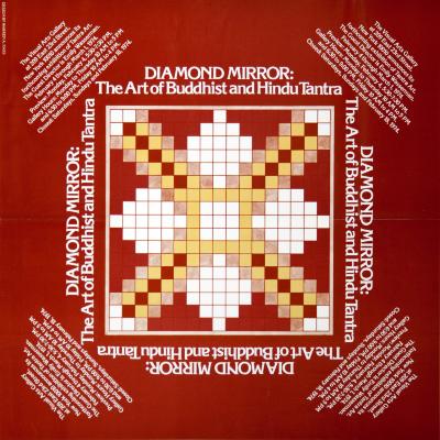 Posters depicts: Square tile design in red, yellow and white