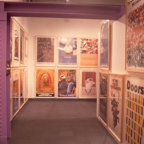 Photographic Materials depicts: artworks displayed in gallery