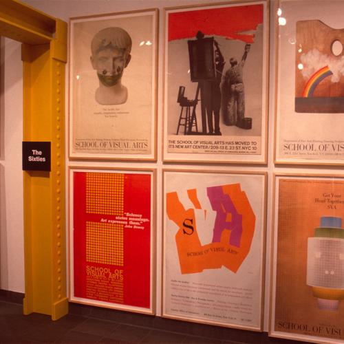 Photographic Materials depicts: artworks displayed in gallery