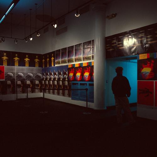 Photographic Materials depicts: artworks installed in gallery