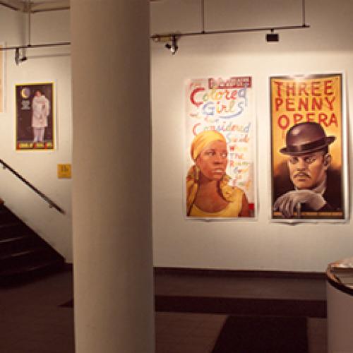 Photographic Materials depicts: artworks installed in gallery