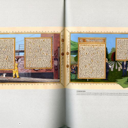 Exhibition Catalogues depicts: Interior of exhibition catalog