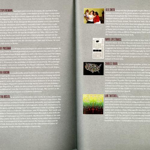 Exhibition Catalogues depicts: Interior of exhibition catalog