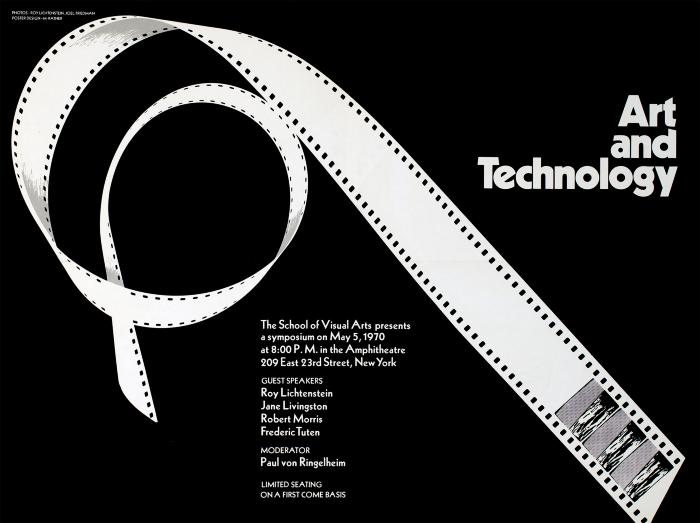 Posters depicts: film reel in a loop on a black background