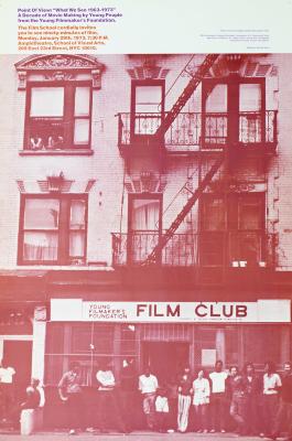Posters depicts: New York tenement style apartment building with young people standing outside