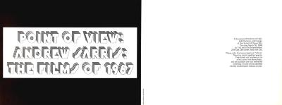 Posters depicts: Event title in type layered on itself several times for a 3-D effect