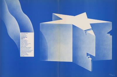 Posters depicts: Three dimensional star with cut-outs