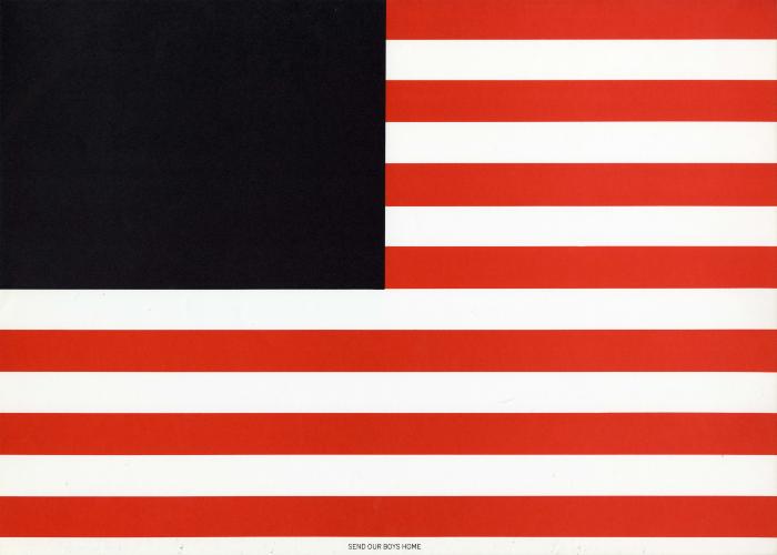 Original Art depicts: American flag with no stars