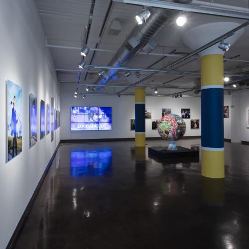 Announcements and invitations, Digital Files depicts: exhibition installation photograph
