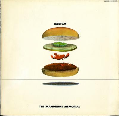 Album Covers depicts: Floating, deconstructed hamburger, with each layer hovering above the next