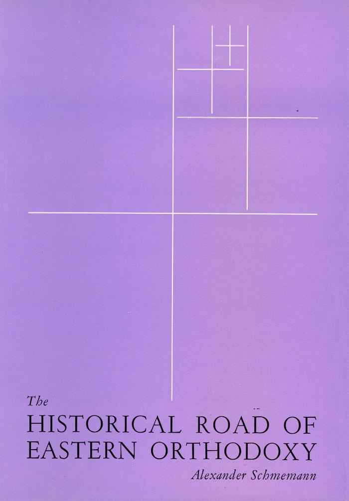 Book Covers depicts: White crosses getting smaller stacked on top of each other on a lilac background 
