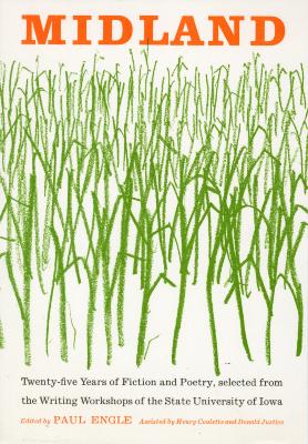 Book Covers depicts: Grass drawn in a green crayon, "Midland" is typed in orange above the grass