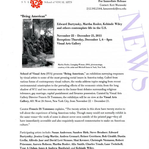 Press Releases depicts: page 1 of typed press release