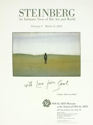 Posters depicts: Saul Steinberg exhibition poster