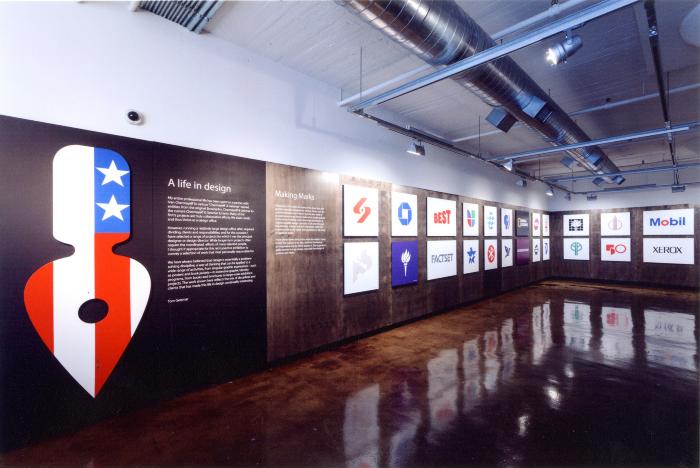 Photographic Materials depicts: artworks installed in gallery