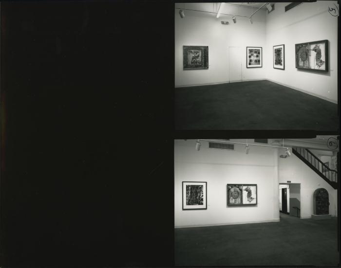 Photographic Materials depicts: artworks installed in gallery