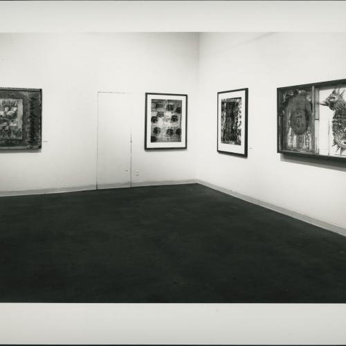 Photographic Materials depicts: artworks installed in gallery