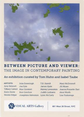 Announcements and invitations depicts: front of exhibition announcement