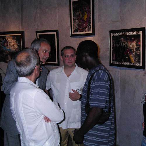 Digital Files, Photographic Materials depicts: crowd of people at exhibition reception