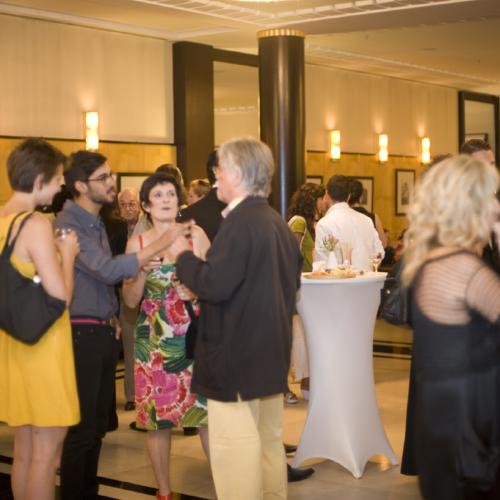 Digital Files, Photographic Materials depicts: crowd of people at exhibition reception