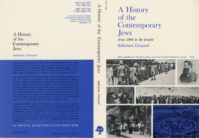Book Covers depicts: 6 photographs of various groups of Jewish people 