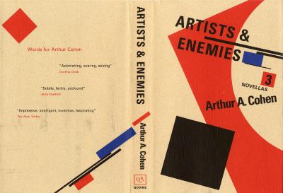 Book Covers depicts: Abstract geometric pattern utilizing green, blue, red, and black blocks and shapes