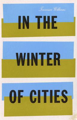 Book Covers depicts: Three blue and green blocks, "In The," "Winter," and "Of Cities" are written on each of the blocks