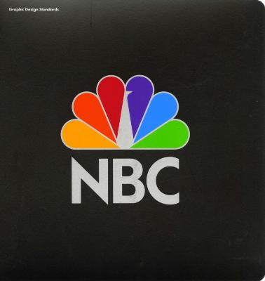 Graphic Standards Manuals, Logos and identities depicts: Black background with the NBC logo in the center.