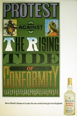 Posters depicts: Poster title in a variety of 19th century display typefaces with an image of many men running along the bottom 